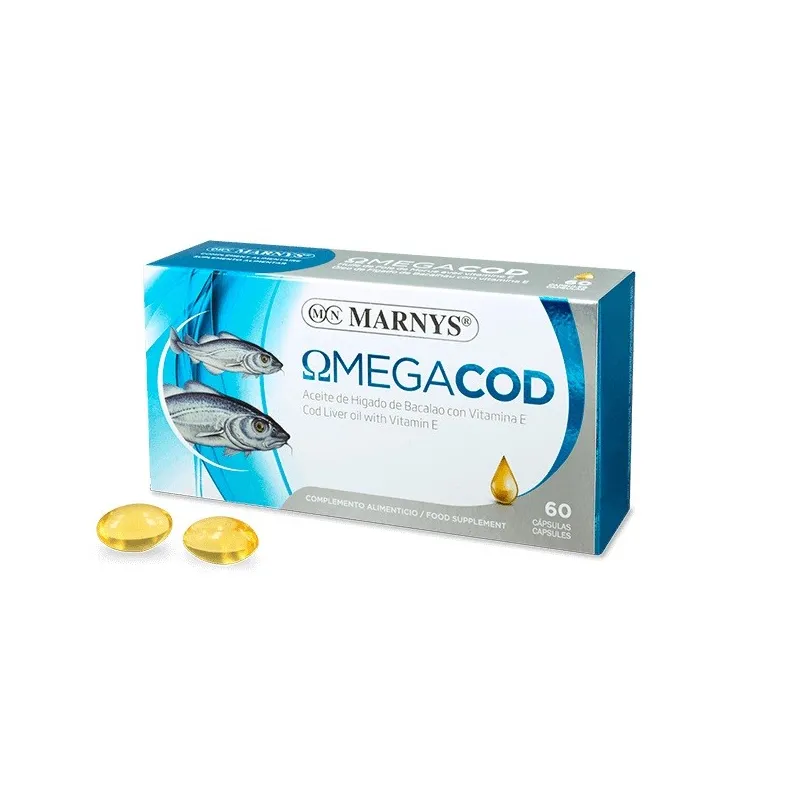 OMEGACOD ACEITE DE HIGADO DE BACALAO 60 CAPSULAS - MARNYS OMEGACOD ACEITE DE HIGADO DE BACALAO 60 CAPSULAS - MARNYS
