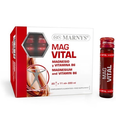 MAG VITAL MAGNESIO Y VITAMINA B6 20 VIALES - MARNYS
