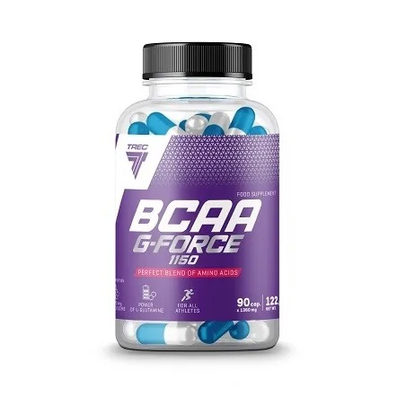 BCAA G-FORCE 1150 BCAA Y GLUTAMINA 90 CAPS - TREC NUTRITION