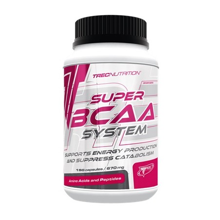 SUPER BCAA SYSTEM 150 CAPS - TREC NUTRITION