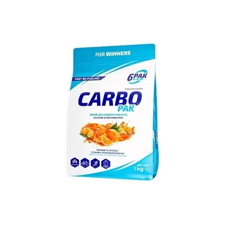 CARBO PAK COMPLEX CARBOHYDRATES 1 KG - 6PAK NUTRITION