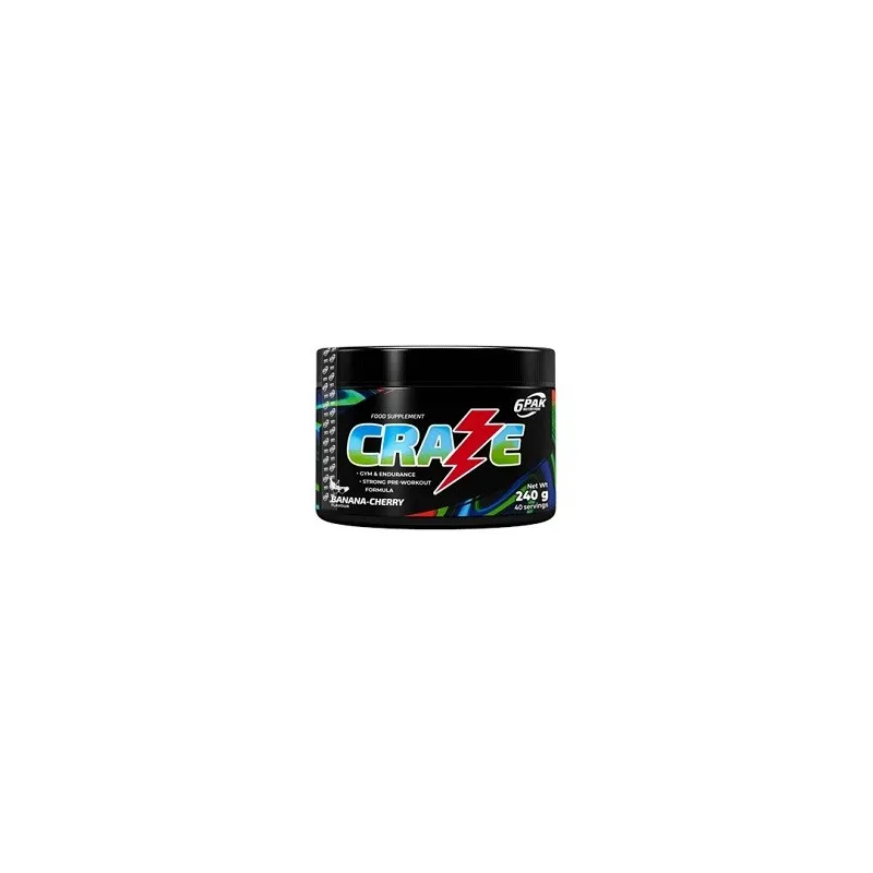 CRAZE PREENTRENO 240 G - 6PAK NUTRITION CRAZE PREENTRENO 240 G - 6PAK NUTRITION