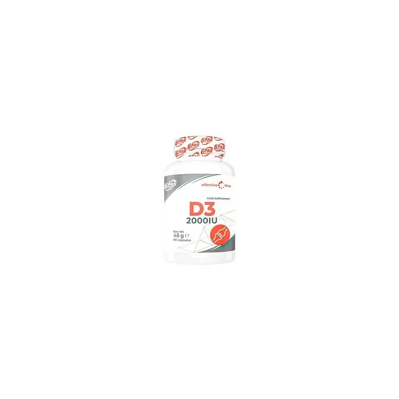 D3 2000 IU 90 CAPSULAS - 6PAK NUTRITION D3 2000 IU 90 CAPSULAS - 6PAK NUTRITION
