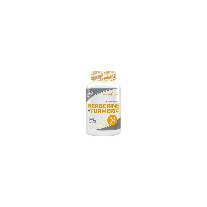 BERBERINE + TURMERIC 90 CAPSULAS - 6PAK NUTRITION BERBERINE + TURMERIC 90 CAPSULAS - 6PAK NUTRITION