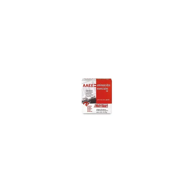 AAEE AMINOACIDOS ESENCIALES 100 CAPSULAS CAJA - NUTRISPORT AAEE AMINOACIDOS ESENCIALES 100 CAPSULAS CAJA - NUTRISPORT