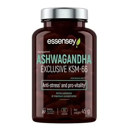ASHWAGANDHA EXCLUSIVE KSM-66 ANTI-STRESS 90 CAPSULAS - ESSENSEY